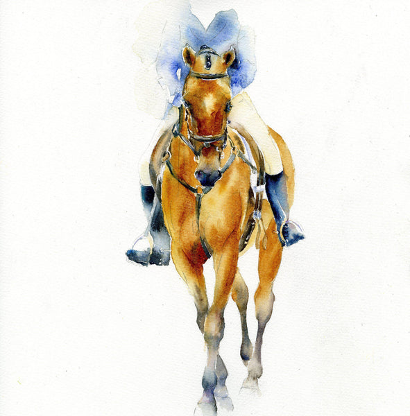 Horse - Eventing - Card-Sheila Gill Fine Art