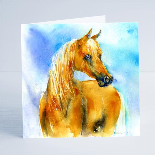 Horse - Free Spirit - Card-Sheila Gill Fine Art