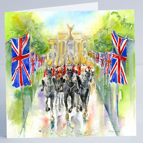 Horse Guards Parade - Card-Sheila Gill Fine Art