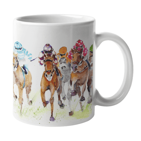 Horse Race Ceramic Mug