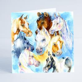 Horses- Card-Sheila Gill Fine Art