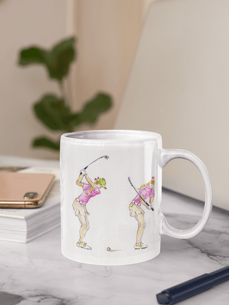 Ladies Golf Ceramic Mug