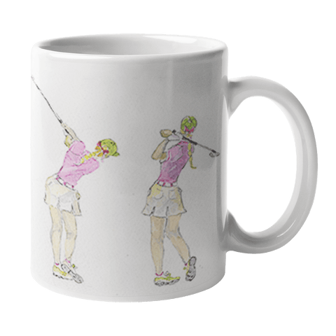 Ladies Golf Ceramic Mug