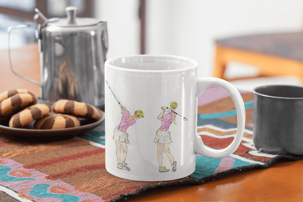 Ladies Golf Ceramic Mug