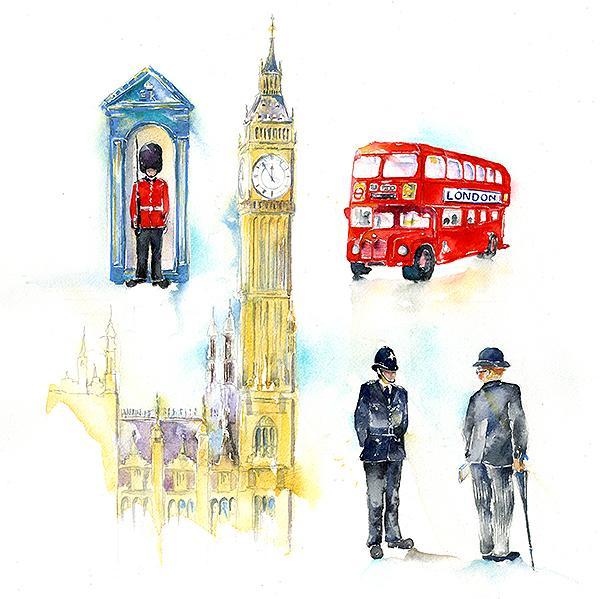 London - Card-Sheila Gill Fine Art