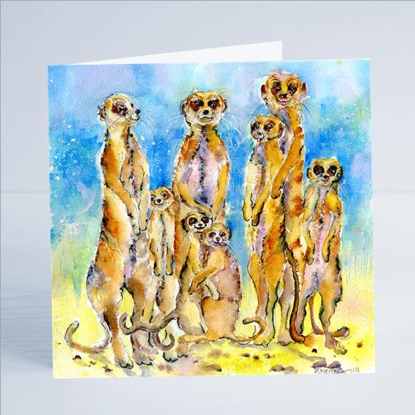 Meerkat Card-Sheila Gill Fine Art