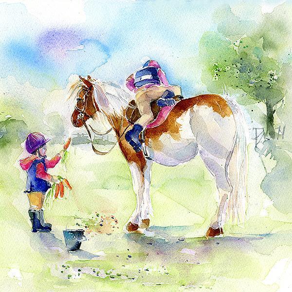 Pony - Card-Sheila Gill Fine Art
