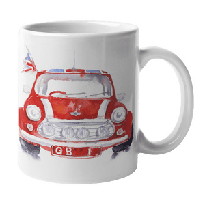Red Mini Car Ceramic Mug