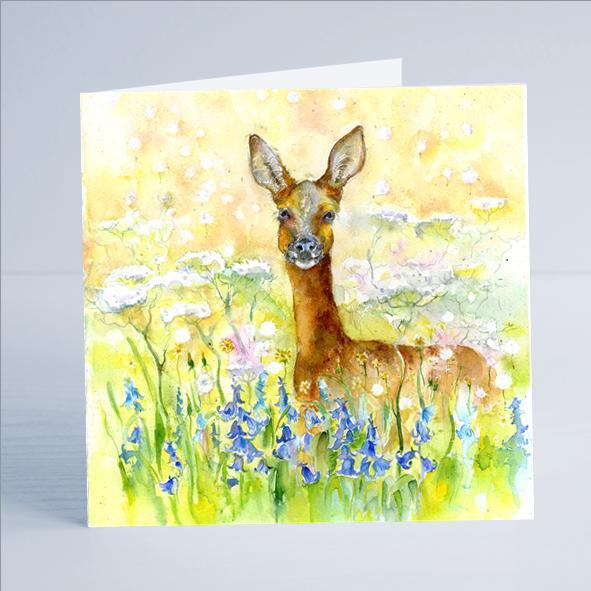 Deer Card-Sheila Gill Fine Art