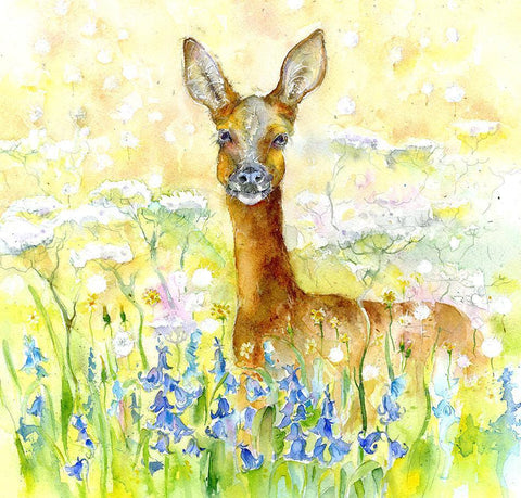 Deer Card-Sheila Gill Fine Art