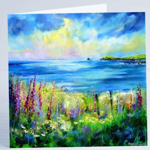 Seascape Cornwall - Card-Sheila Gill Fine Art
