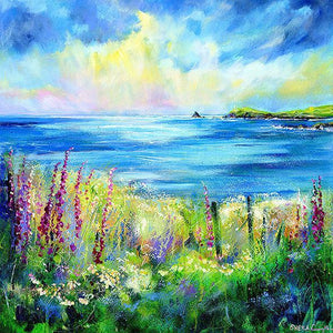 Seascape Cornwall - Card-Sheila Gill Fine Art