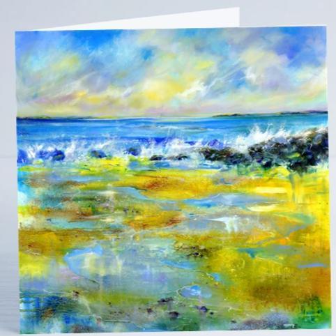 Seascape Reflections - Card-Sheila Gill Fine Art