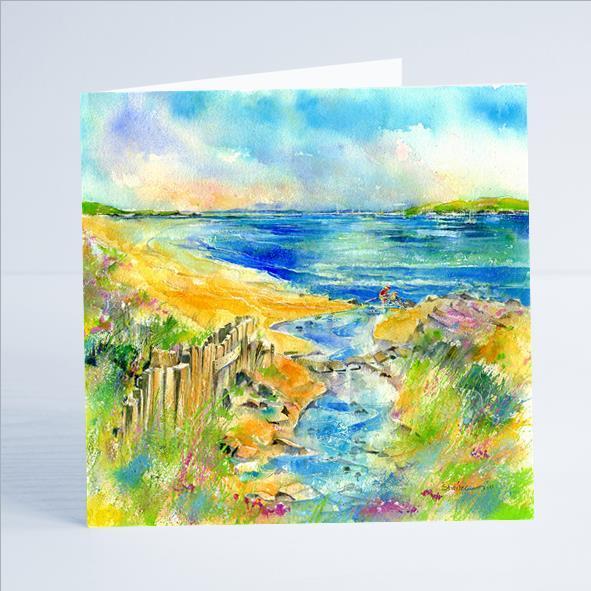 Seascape - Rock Pools - Card-Sheila Gill Fine Art