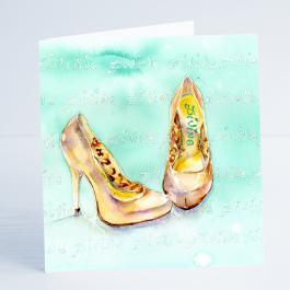 Shoes Divine - Card-Sheila Gill Fine Art