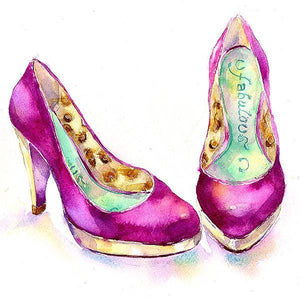 Shoes - Fabulous - Card-Sheila Gill Fine Art