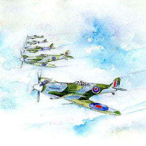 Spitfire - Card-Sheila Gill Fine Art