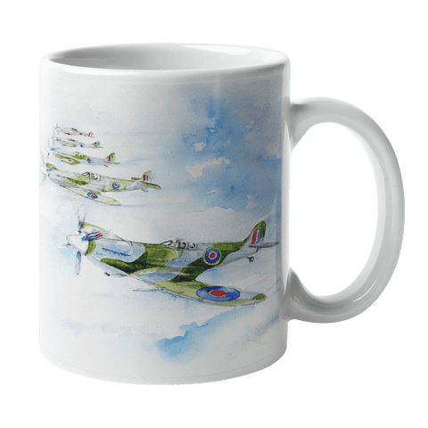 Spitfire WW2 Airplane Ceramic Mug