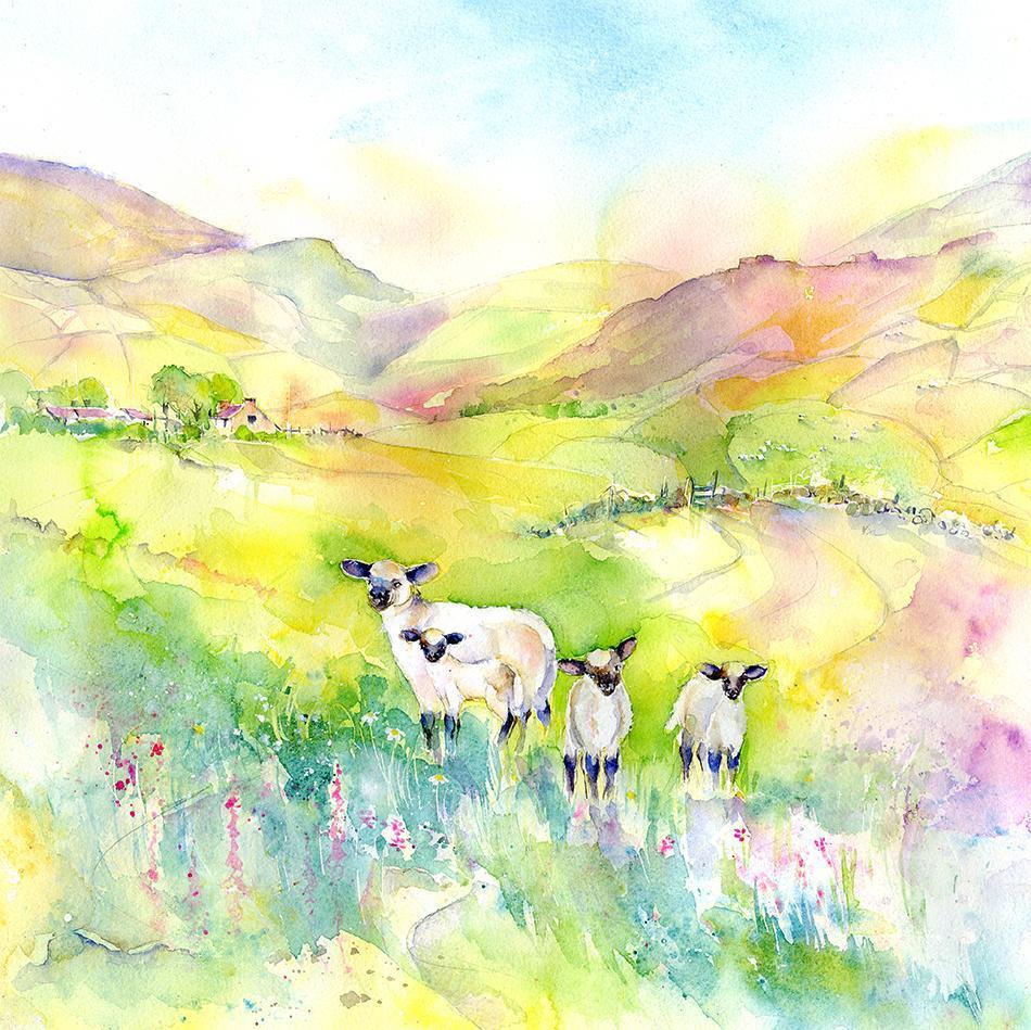 Spring Time Lambs Print