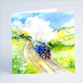 Steam Train Card-Sheila Gill Fine Art