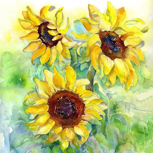 Sunflower Card-Sheila Gill Fine Art
