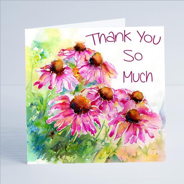 Thank You, Flower - Card-Sheila Gill Fine Art