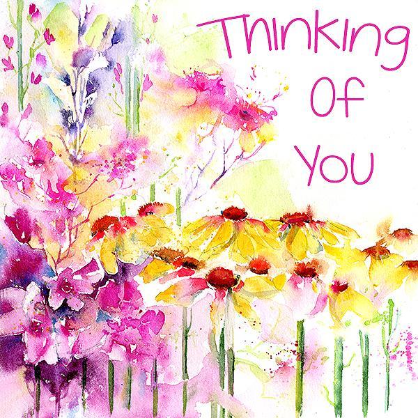 Thinking Of You - Card-Sheila Gill Fine Art