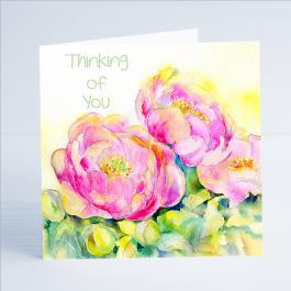 Thinking of You, Flower - Card-Sheila Gill Fine Art