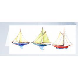 Toy Yachts - Card-Sheila Gill Fine Art