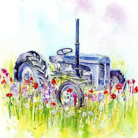 Fergie Tractor Card-Sheila Gill Fine Art