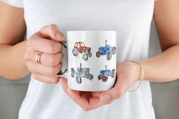 Vintage Tractors Ceramic Mug