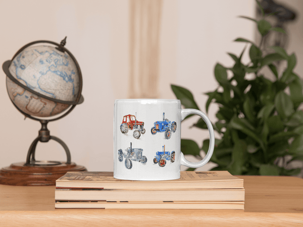 Vintage Tractors Ceramic Mug