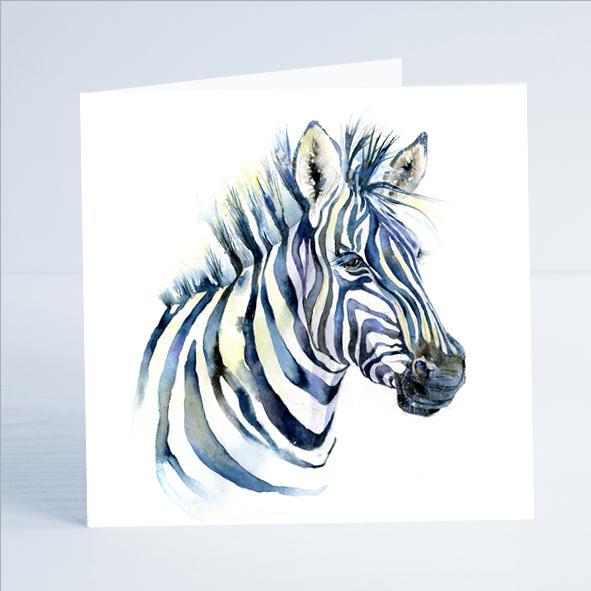 Zebra Card-Sheila Gill Fine Art
